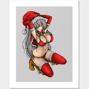 Christmas Girl Posters and Art